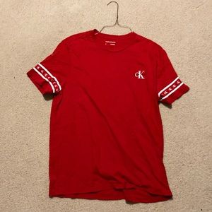 Calvin Klein T-Shirt Red size: L